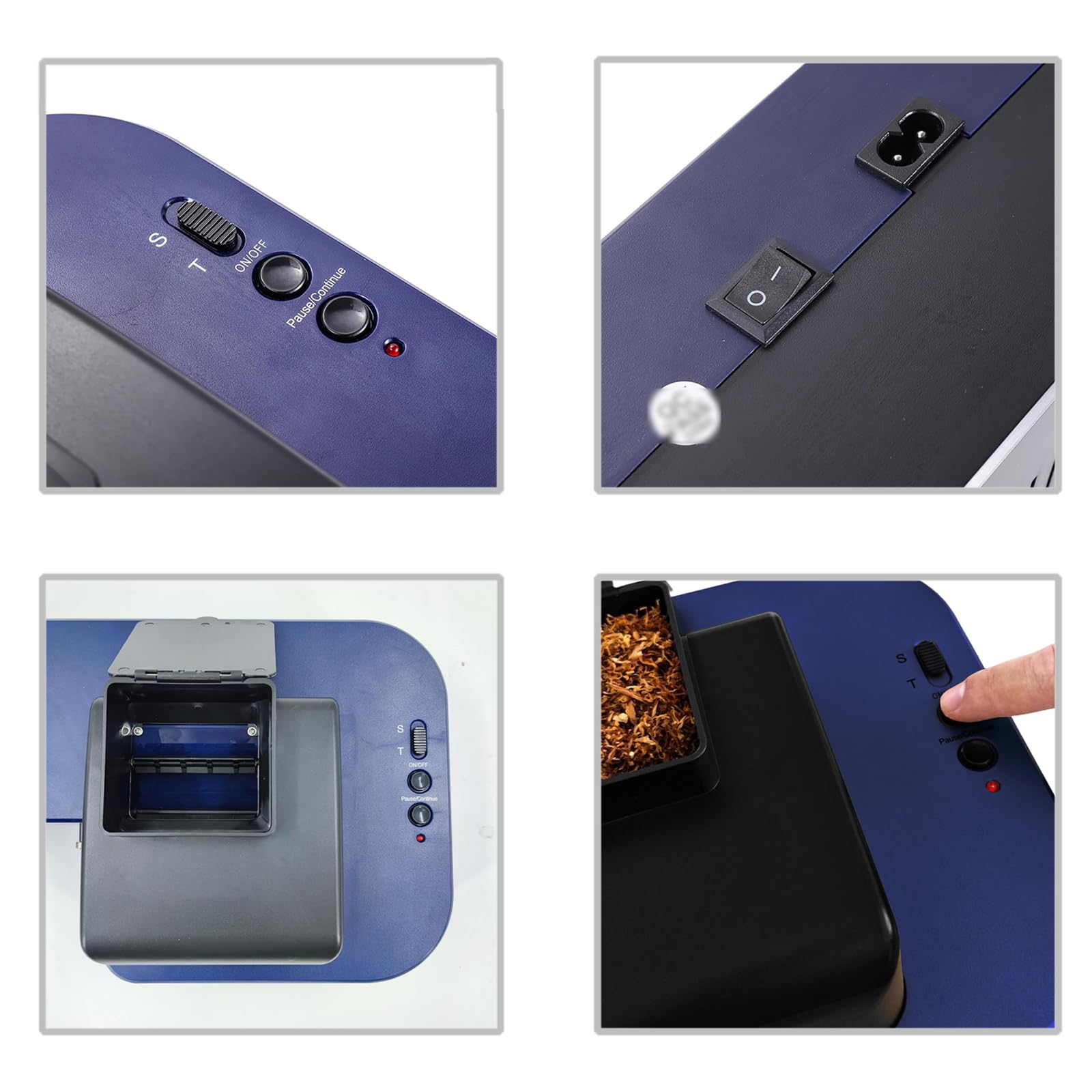 Maquina Electrica para Liar Tabaco Entubadora de Cigarros Portatil,MáQuina AutomáTica para Liar Cigarrillos,Entubadora AutomáTica de Cigarrillos,10 Cigarrillos/Vez,TuberíA de 8 mm,para Fumadores