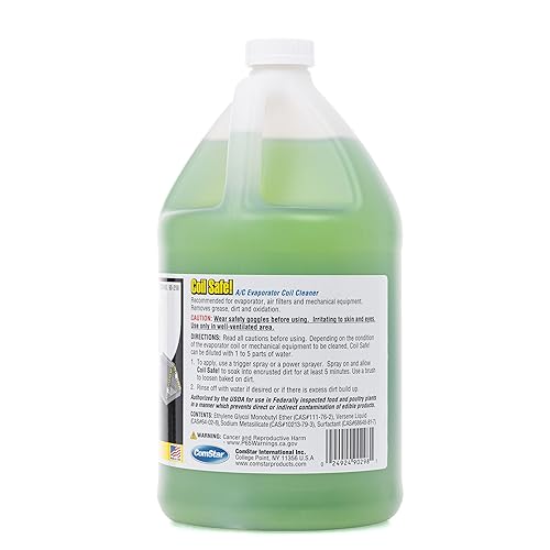 Miniatura 3 de Comstar 90  298 Limpiador de serpentines de evaporador y condensador de aire acondicionado, seguro para los serpentines, de calidad profesional, pH