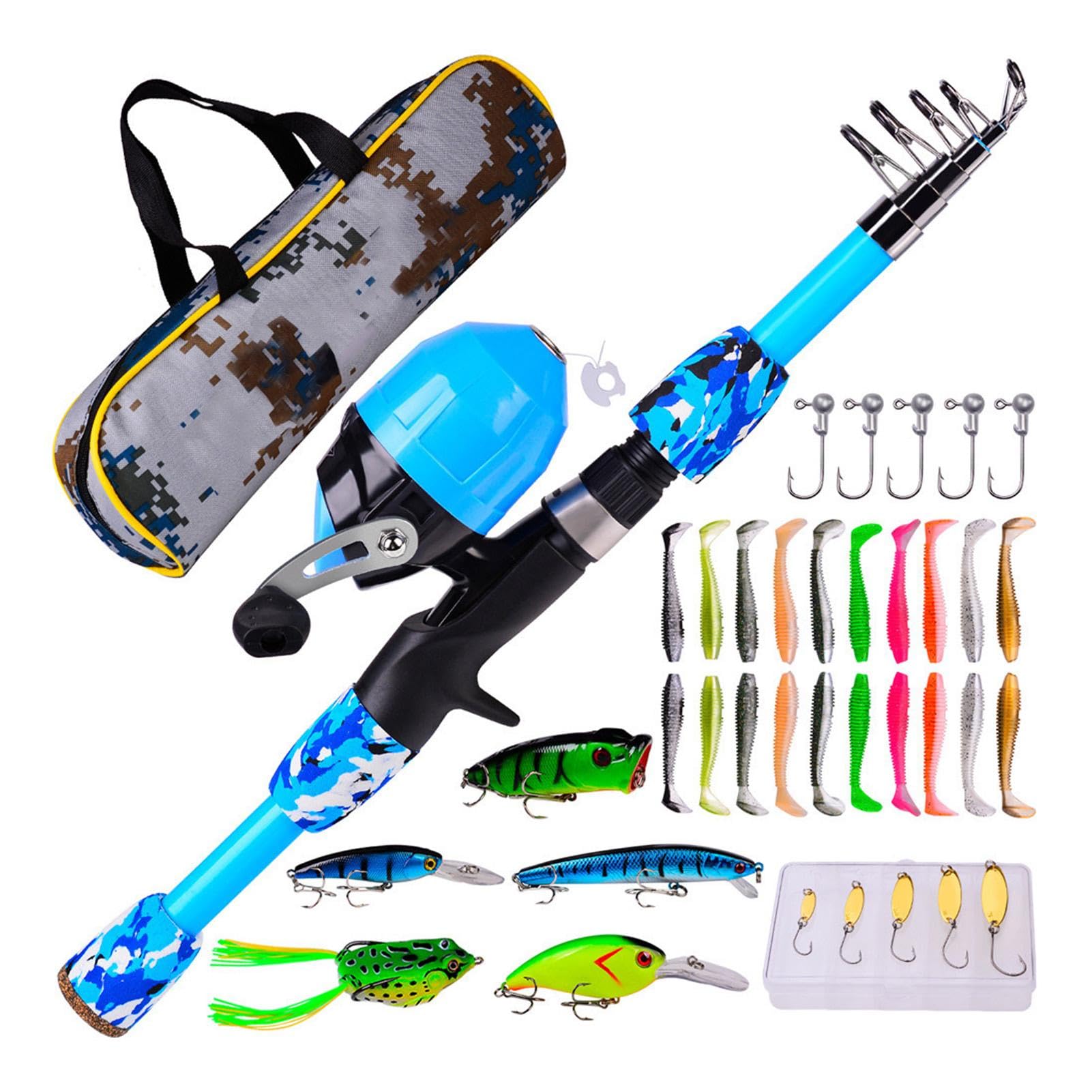 バス釣り引退セット③ ベイト スピニング ロッドセット 6本 釣竿セット バス釣り セット 6.0フィート スピニングリール付き