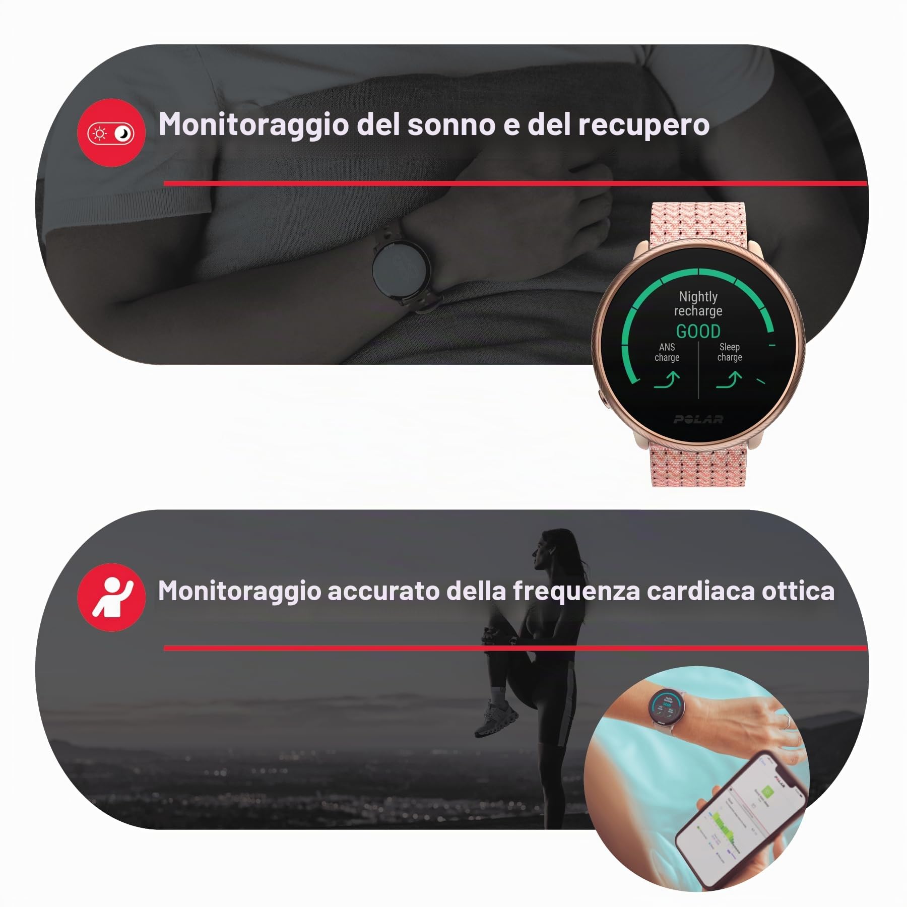 Polar Ignite 2 - Smartwatch per il Fitness con GPS - Monitoraggio della FC dal Polso - Guida Personalizzata agli Allenamenti, Monitoraggio del Recupero e del Sonno - Controlli Musica, Meteo, Notifiche
