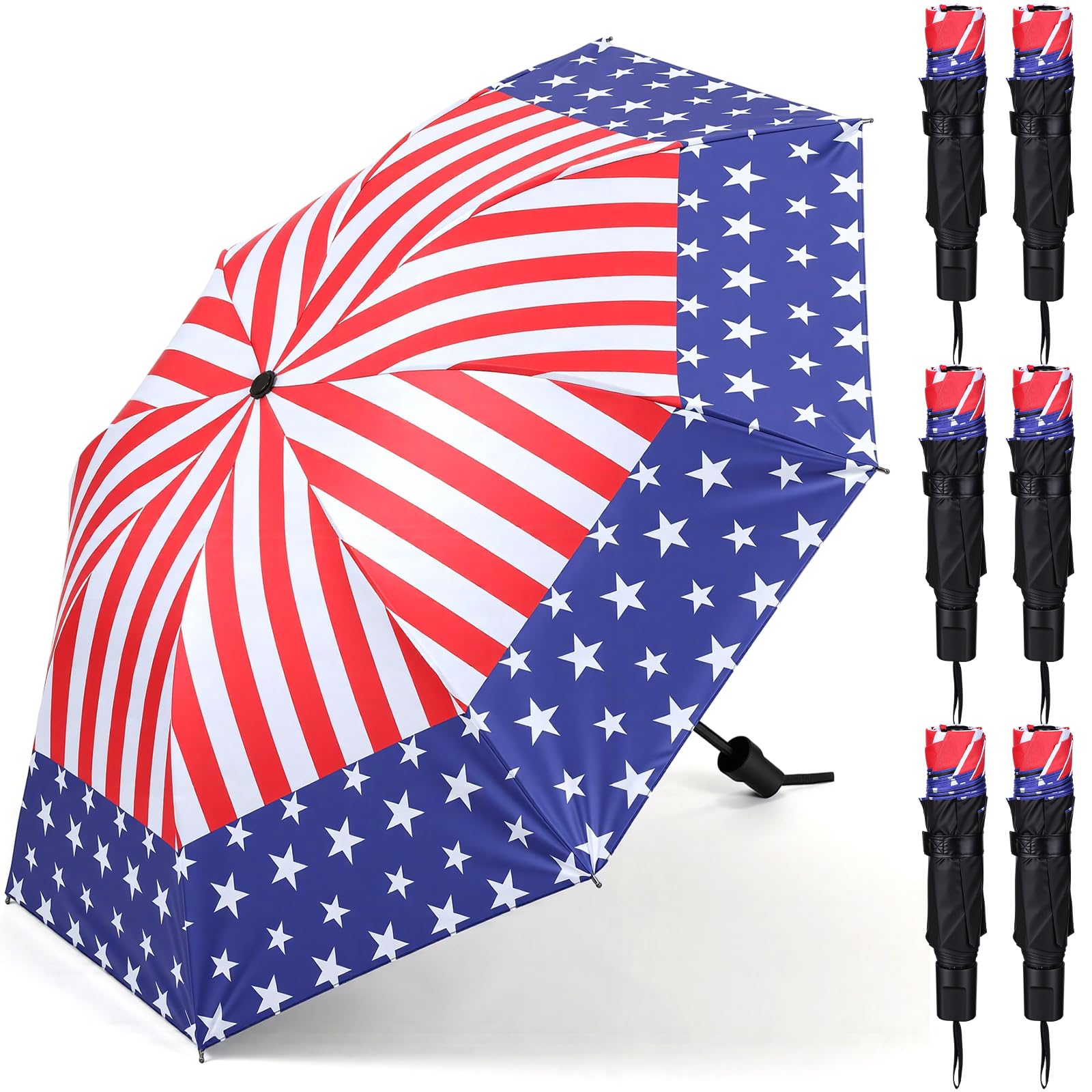Photo 1 of Klyyo Clyro Patriotic American Folding Umbrellas (6 Pcs)