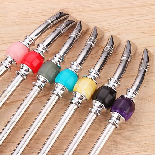 Miniatura 5 de Colador de acero inoxidable pajitas de acero inoxidable con cuchara de filtro, cepillo de limpieza, pajitas para yerba mate bombilla paja para té