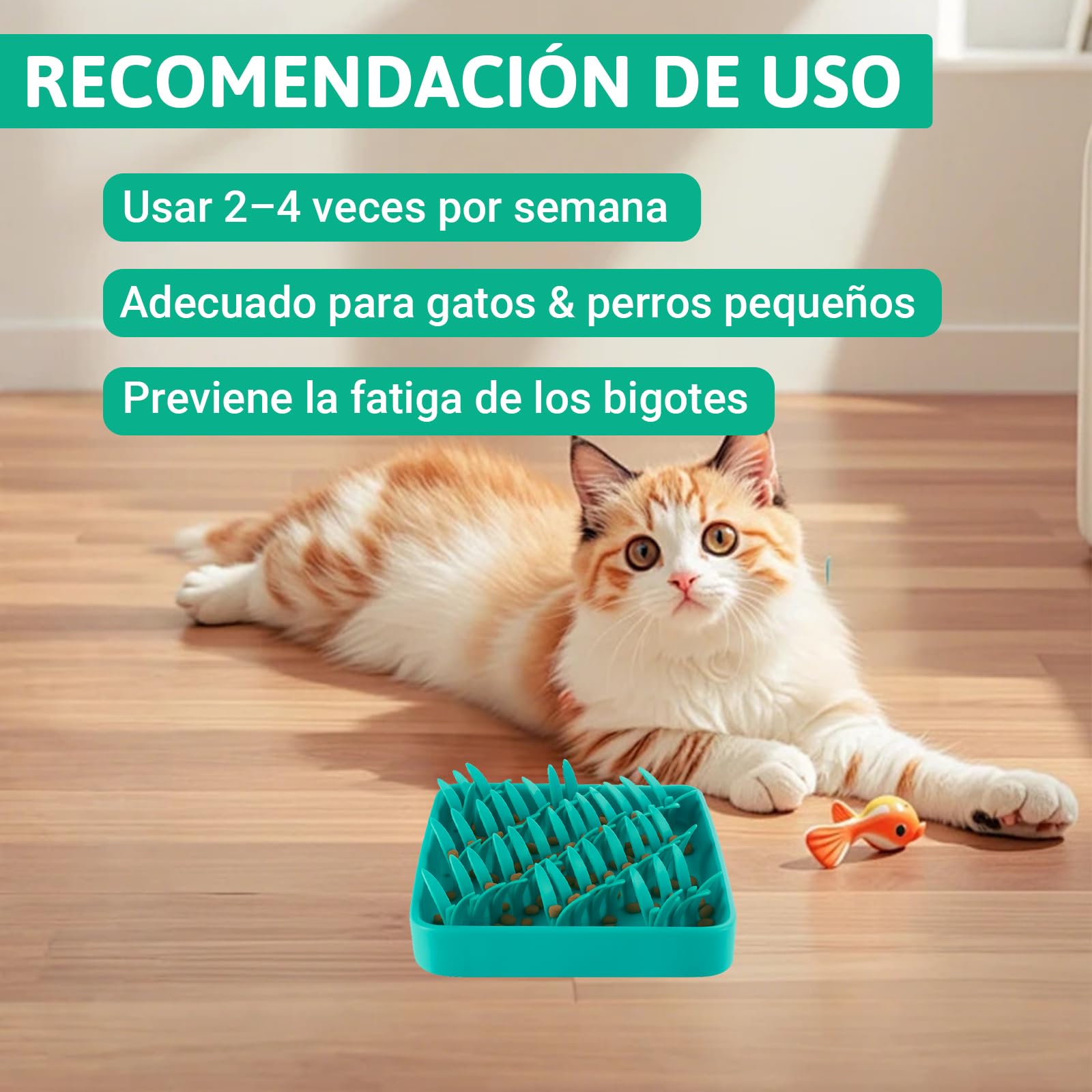 PEGGY11 Alfombrilla Lenta para Perros y Gatos 28×28cm, Esterilla de Alimentación de Silicona Estilo Césped 3D, Alfombra Olfativa Antideslizante con Ventosas, Fácil de Lavar para Mascotas