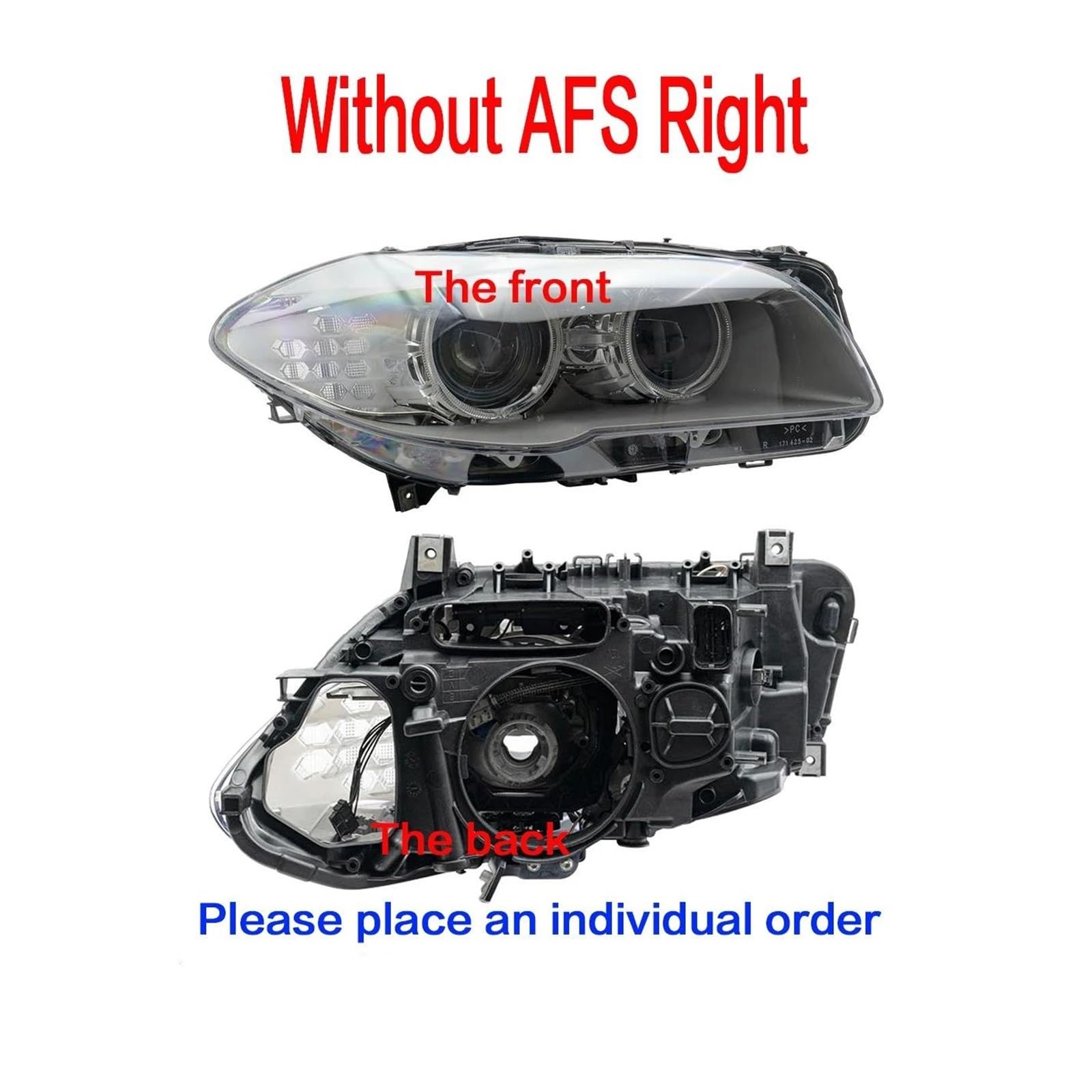 Faro Faro Doppio Per Ernia Per BMW 2011-2013 Serie 5 F10 F11 F18 OME 63117271912 63117271911 Con AFS 63117271907 63117271908 Faro Anteriore(Without AFS Right)