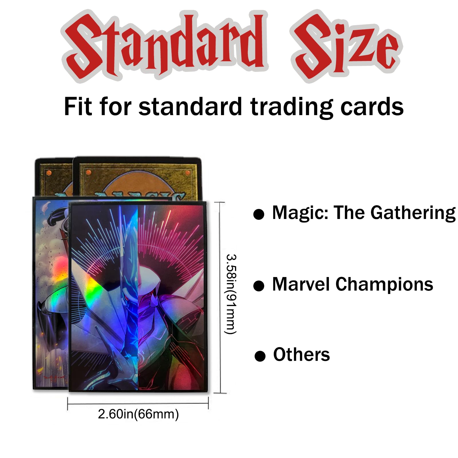 Prismatic Defender Ctom Card Sleeves 60ct With Your Design For Gaming Cards  Standard Size Magic The Gathering Mtg Card Sleeves