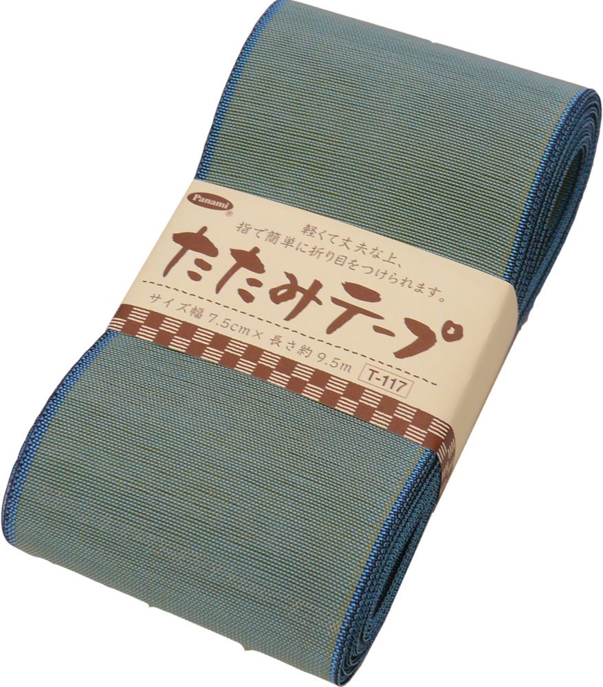 panami plain tatami tape width 7.5cm x length 9.5m roll T-117 Mint