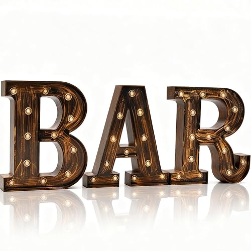 BAR - Illuminated Marquee Bar Sign for home decor -
