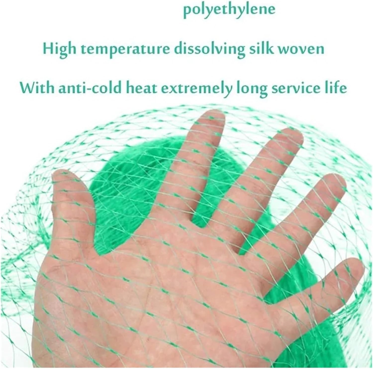 Nylon Anti Bird Netting Green Anti Bird Protection Net Mesh Garden Plant Netting Protect Plants and Fruit Trees from Birds Deer Poultry Best Fencing(5x10M)
