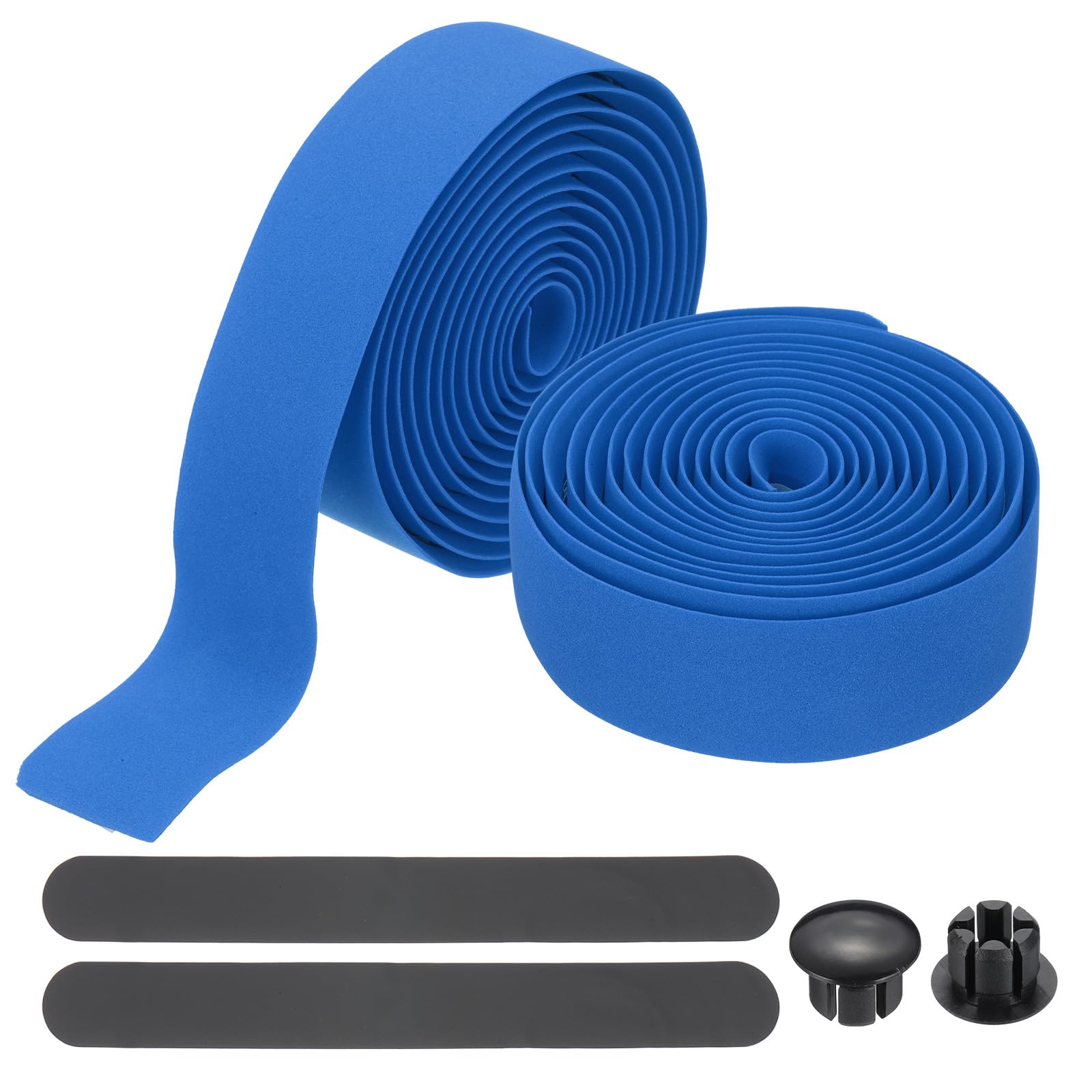 PATIKIL Bike Handlebar Tape, 2 Rolls 6.6 Feet Bike Grip Tape EVA, Dark Blue — image 1