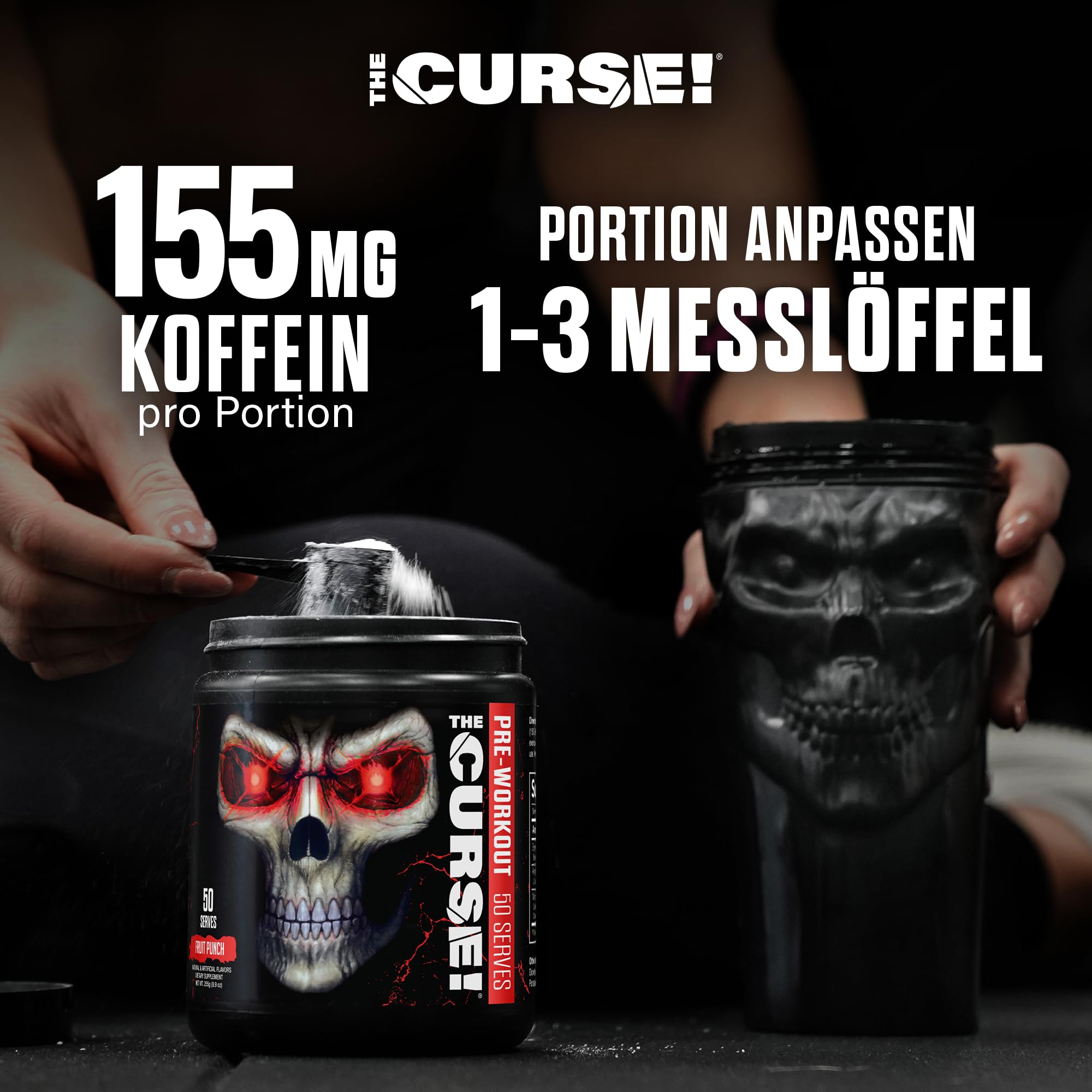 JNX Sports The Curse! Pre-Workout Pulver – Tropensturm, 250 g | Energie, Fokus & Ausdauer-Booster | Beta-Alanin, Kreatin, L-Citrullin, Koffein