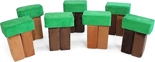 Miniatura 60 de El bloque de construcción original de felpa premium para niños - Bloques de espuma seguros certificados en fundas de tela lujosamente suave - Juego