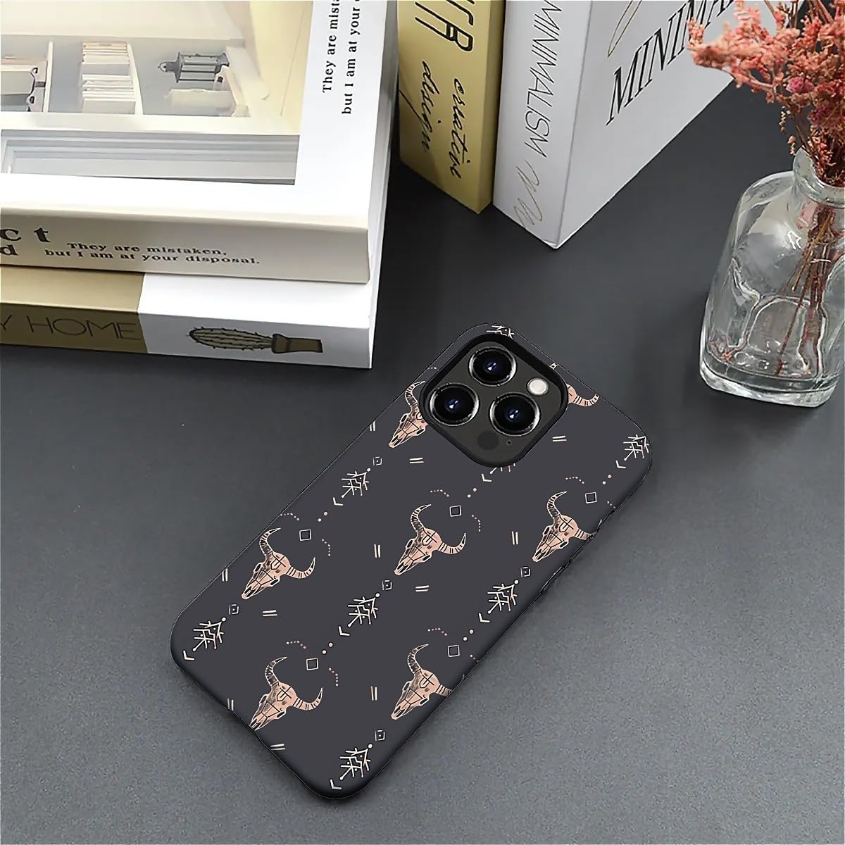 for iPhone 16 Pro Max Case, Hybrid 2-Layer Silicone Protective Matte Case for Girl Women Western Boho Country Southern Pattern for iPhone 16 Pro Max - Image 5
