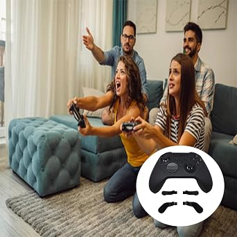 4Pcs Elite 2 Controller Paddles for Xbox One Elite Series 2 Controller, Elite Controller Paddles, Metal Stainless Steel Paddles Replacement for Xbox One Elite/ Elite Series 2/Elite 2 Core Controller (Black) [video game] [video game]