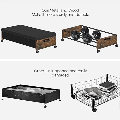 Miniatura 4 de Almacenamiento debajo de la cama con ruedas, cajones debajo de la cama sobre ruedas, organizador de zapatos debajo de la cama, almacenamiento