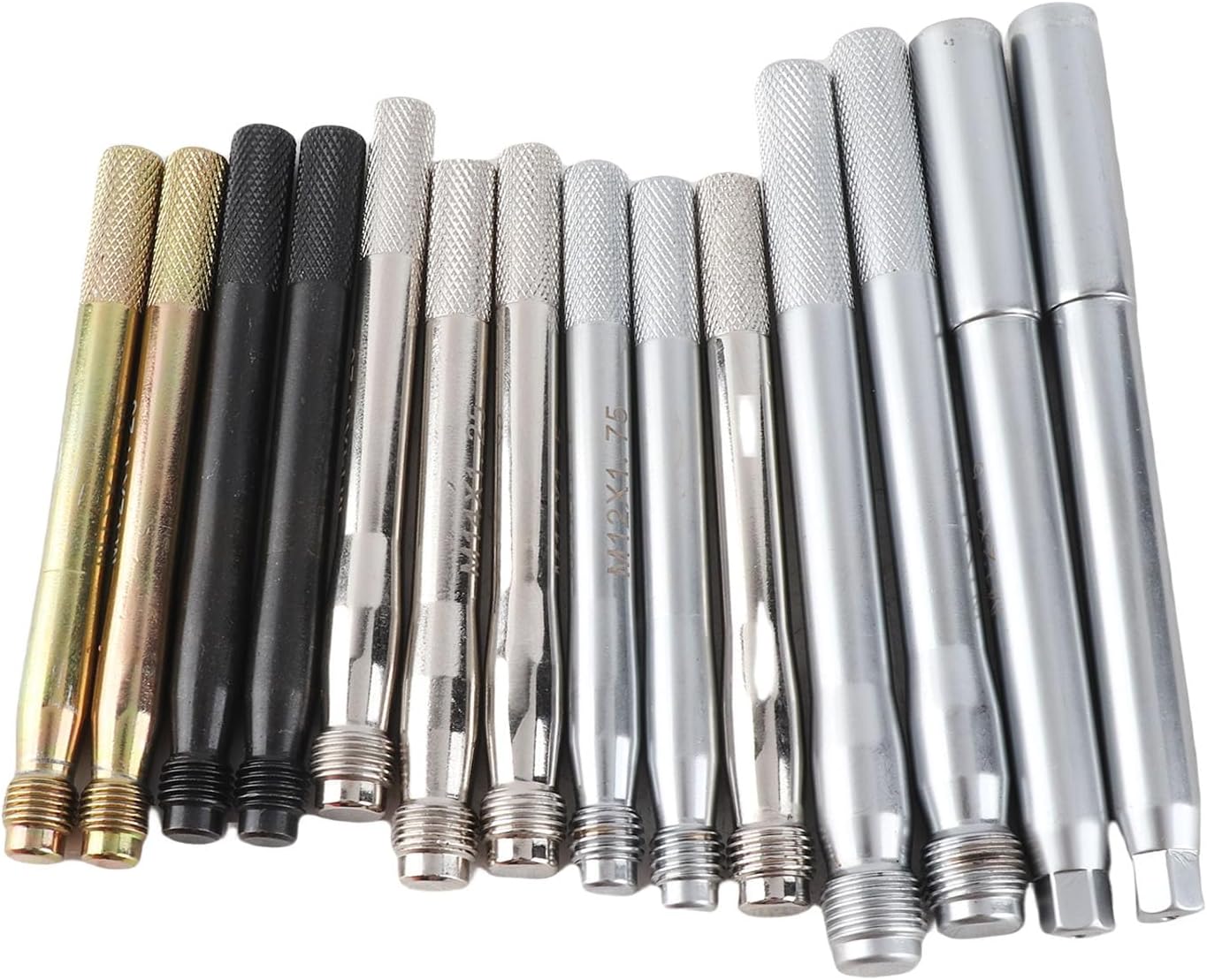 14PC Carbon Steel Wheel Stud Alignment Pin Set Wheel Balancing Tool for Vehicles