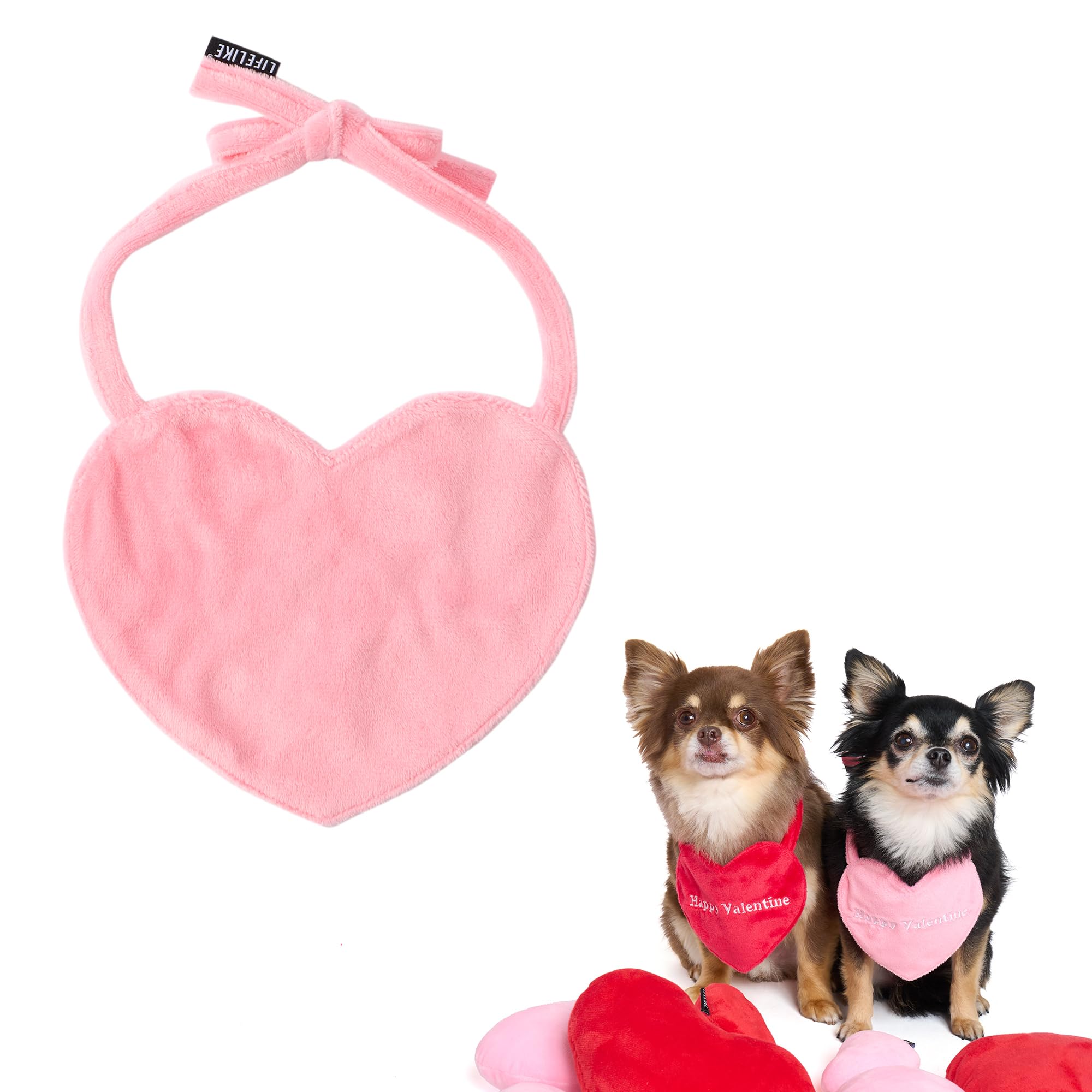 プッチ、ロリータスタイ(ピンク)わんちゃん猫ちゃん用 Amazon | 【LIFELIKE公式】リバーシブルハートスタイ 犬 猫 まえかけ