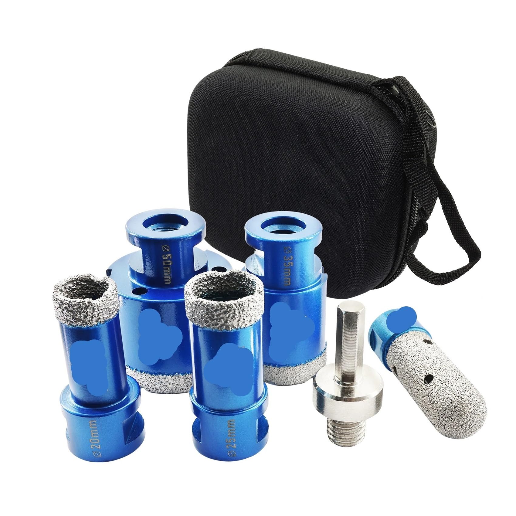 Diamantbohrer-Set (20/25/35/50 Mm) For Fliesenbearbeitung, Fräsen Von Keramik, Marmor Und Granit, M14-Gewinde, Lochsäge