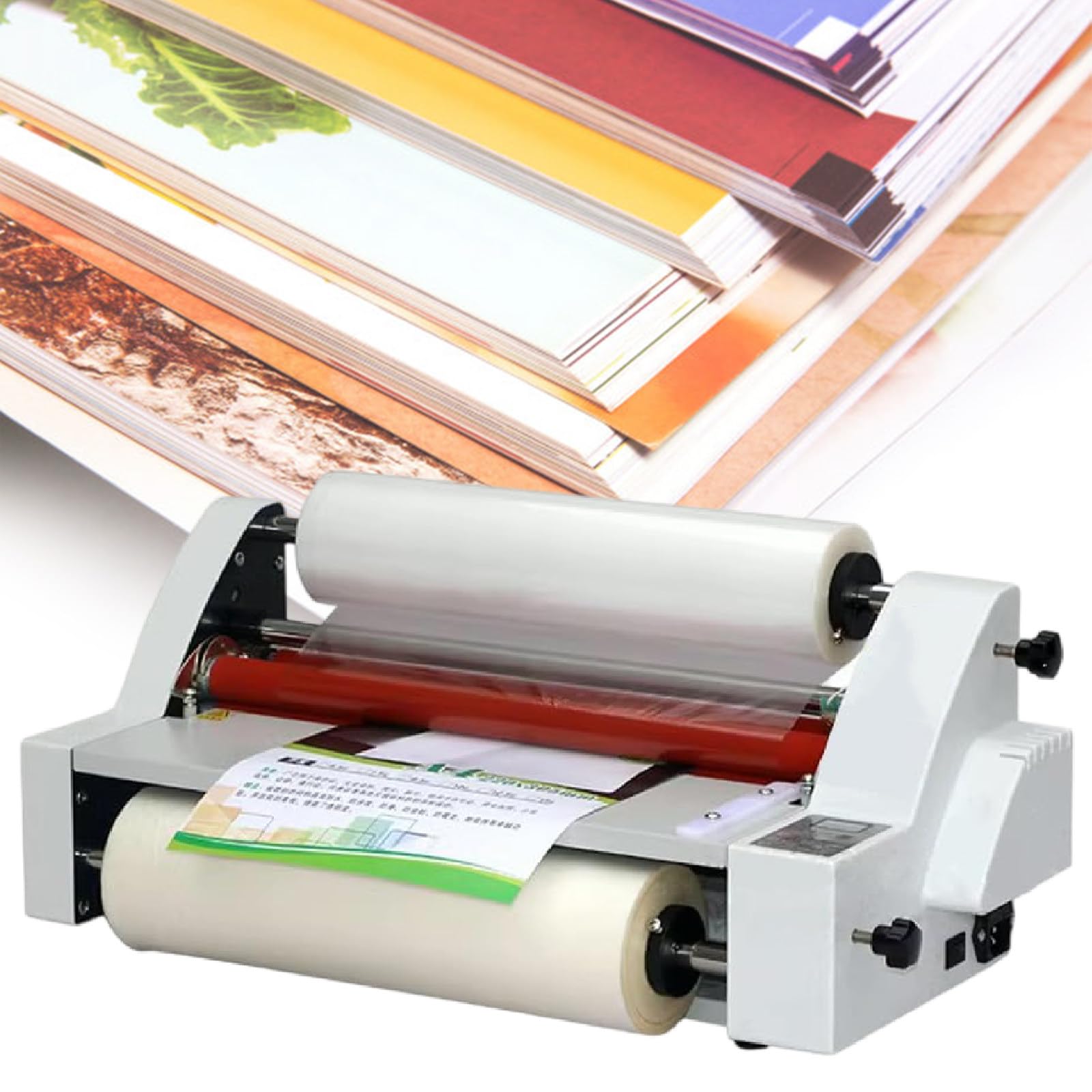 Laminator Termiczny Jednostronny I Dwustronny, 18" Na GorąCo I Na Zimno, Cztery Rolki, Regulowana PręDkość, UrząDzenie Do Laminowania Papieru A4 I Zdjęć, Szybkie Nagrzewanie,110V