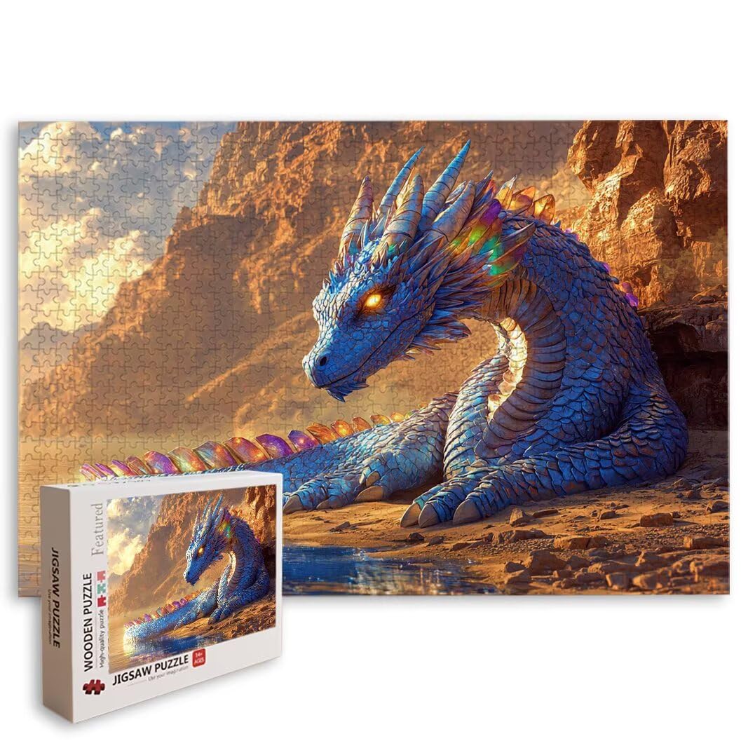 Puzzle Drachen, Puzzle 2000 Teile Erwachsene, Klassische Puzzles -8565