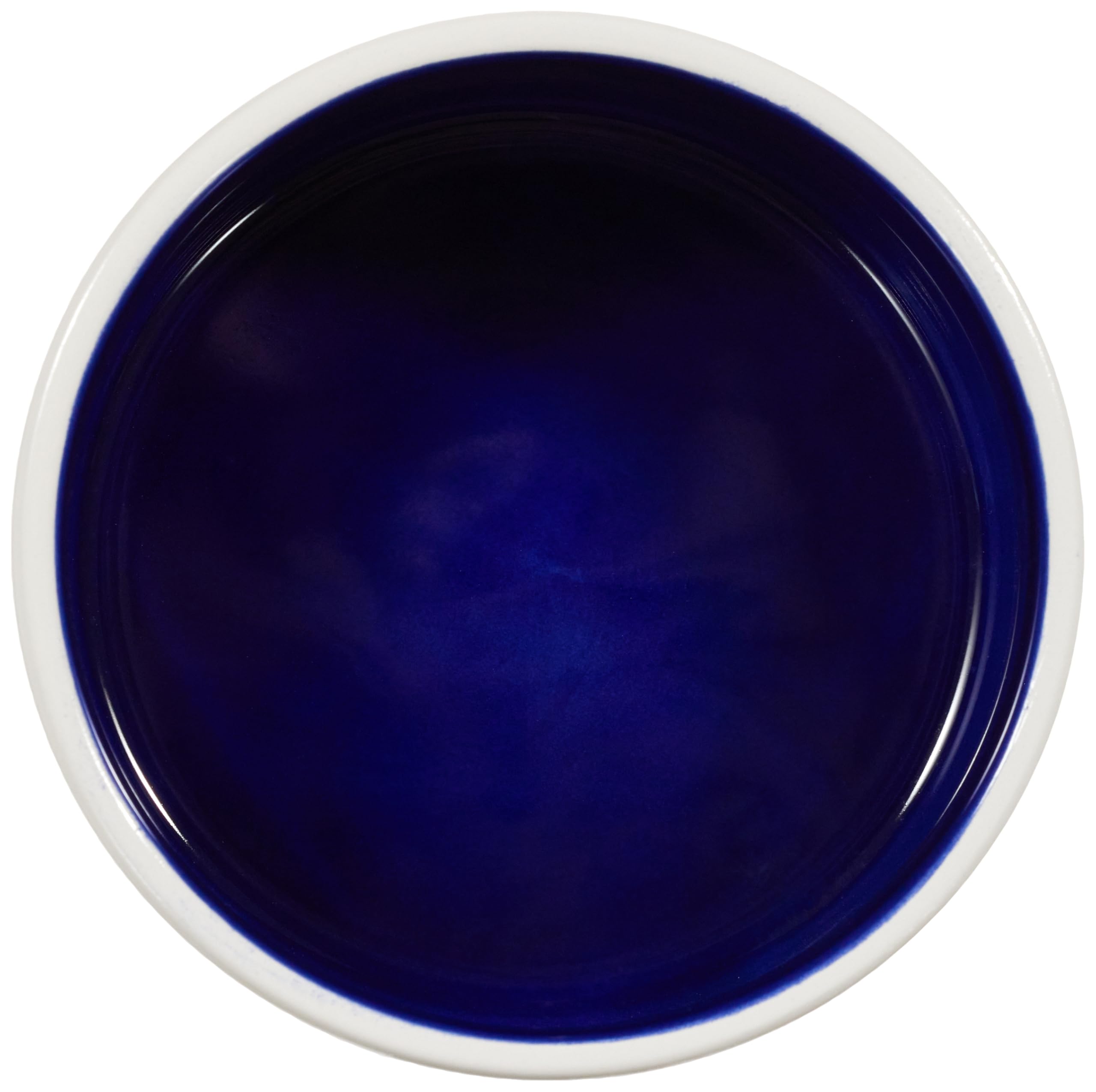 Trixie Ciotola Ceramica Per Animali - 2,1 Litri, Diametro 23 Cm, Colore Crema/Blu, Made In Italy