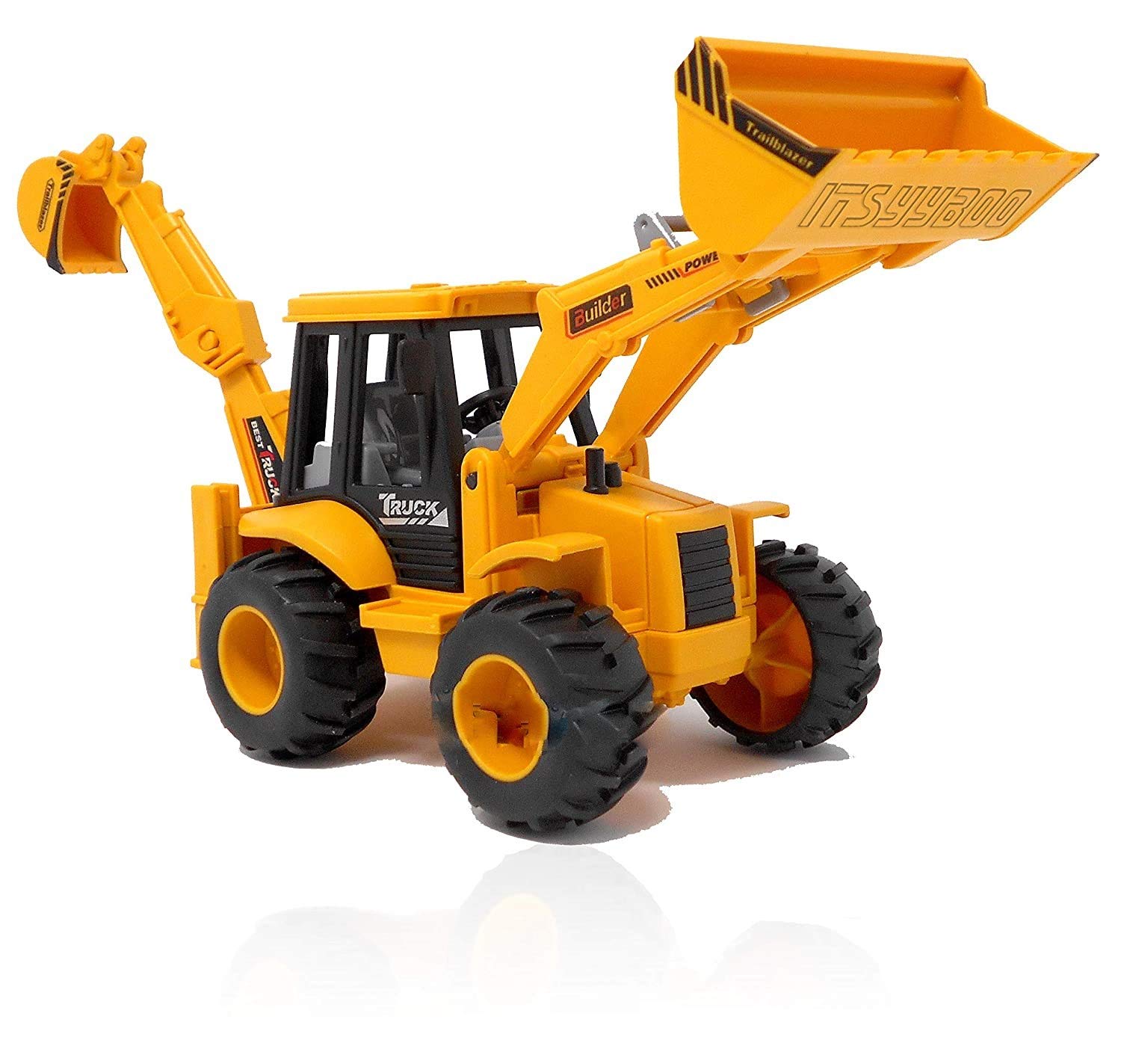 ITSYYBOO Friction Construction Vehicle Set Front Hoe Backhoe Loader Excavator Bulldozer Toys for Kids (Front Hoe) (B0CNS1VSH6) Amazon Price History, Amazon Price Tracker
