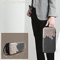 Vista 7 de Switch Case for Zelda Tear of The Kingdom, Shockproof Carrying Case Built-in Stand Fit Switch DockPro Controller and AC Adapter, Portable Travel Bag