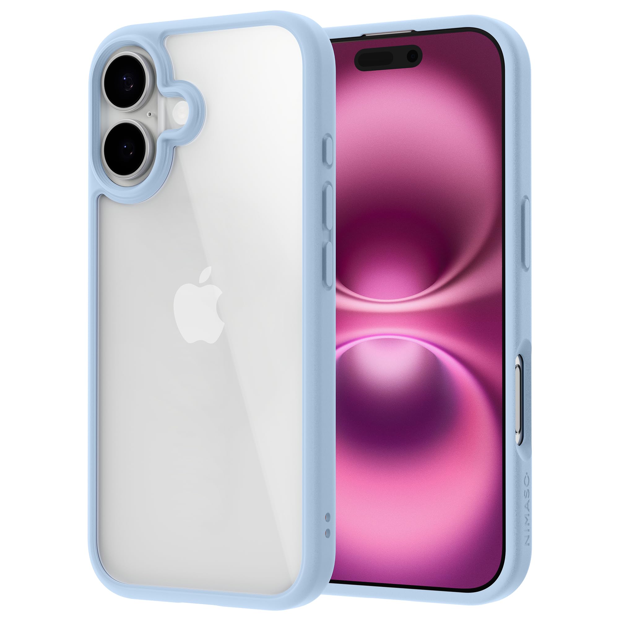 Amazon.co.jp: NIMASO iPhone 16 用 ケース クリア 黄変防止 耐衝撃 米