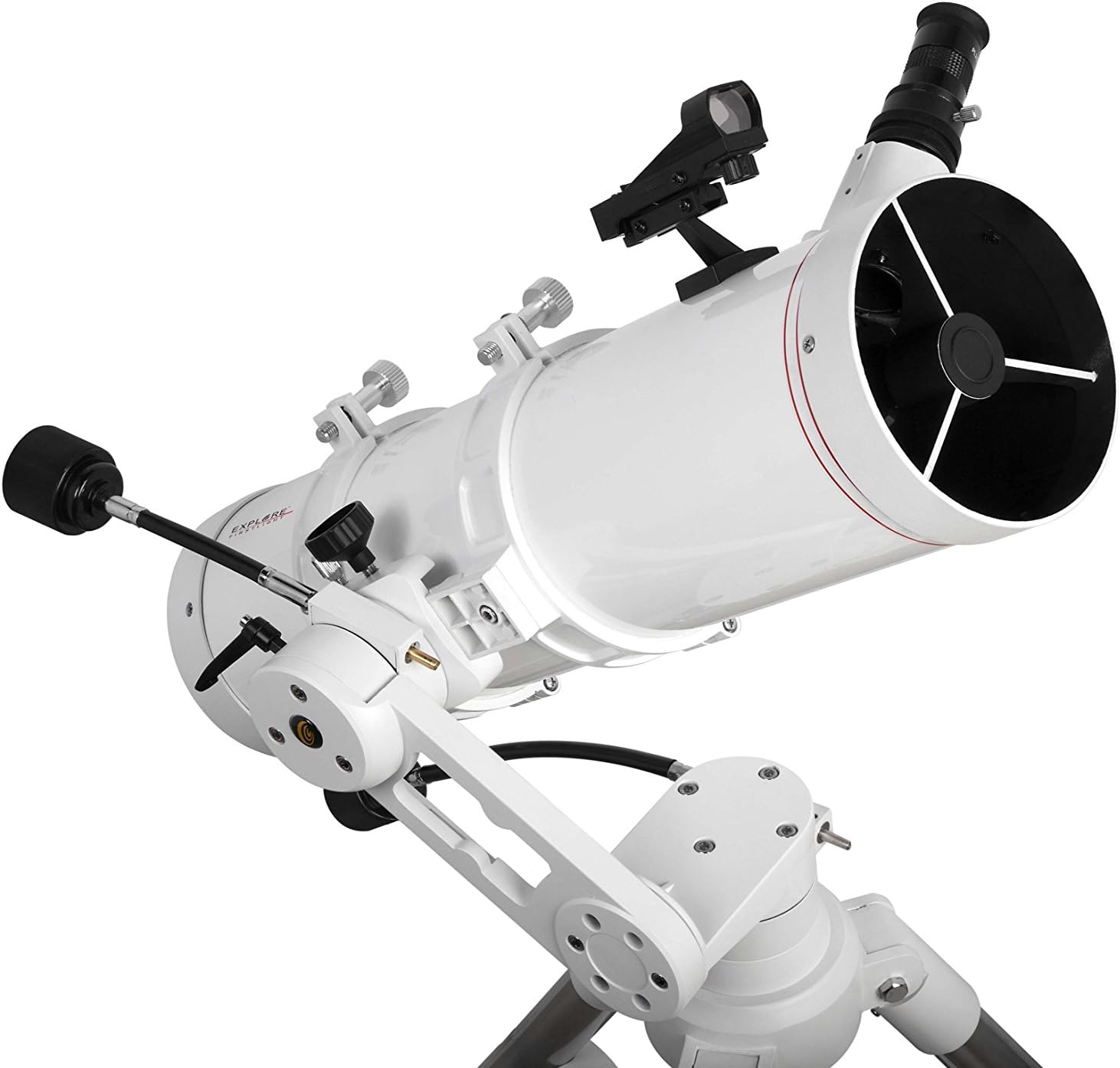 Explore Scientific FL-N130600MAZ01 Newtonian Telescope with TWI 1, 130mm, White