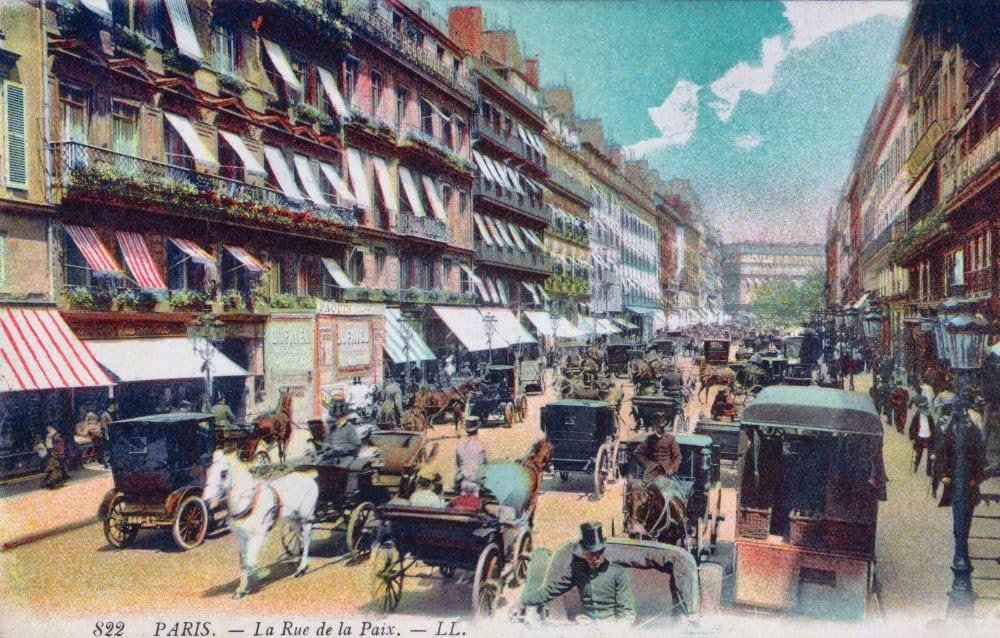 La Rue de la Paix Paris France circa 1900. After a contemporary postcard. Poster Print by Ken Welsh (17 x 11)