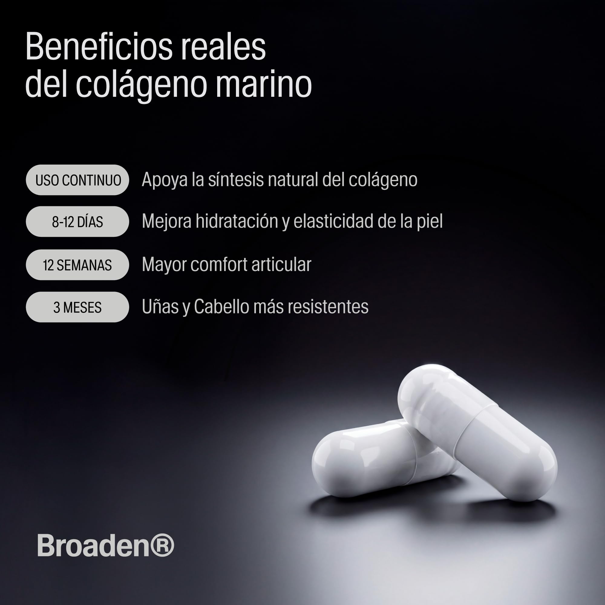 90 Cápsulas Colágeno Marino Hidrolizado COMPLEX con Ácido Hialurónico + Vitamina C + Magnesio (90 Cápsulas) — view 7