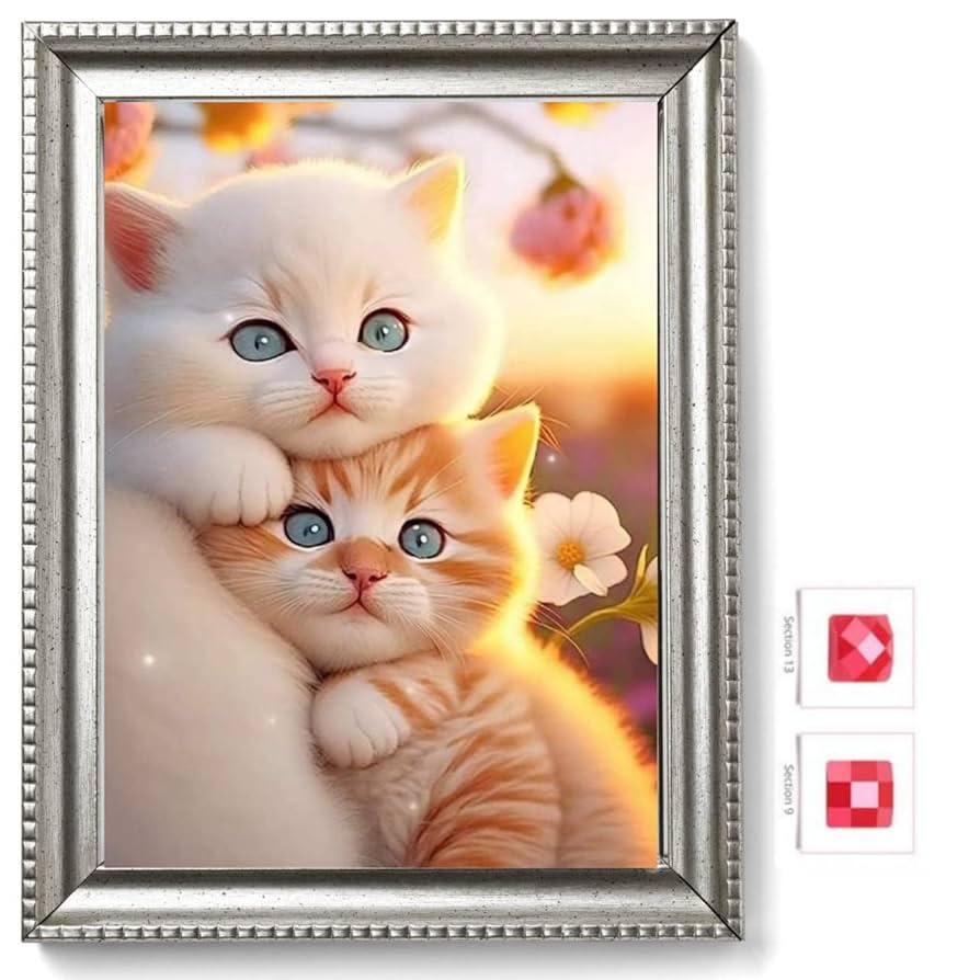 ☆。.:＊・にゃんにゃん ☆。.:＊・゜　ダイヤモンドアート　オーダー ☆。.:＊・にゃんにゃん ☆。.:＊・゜ ダイヤモンドアート