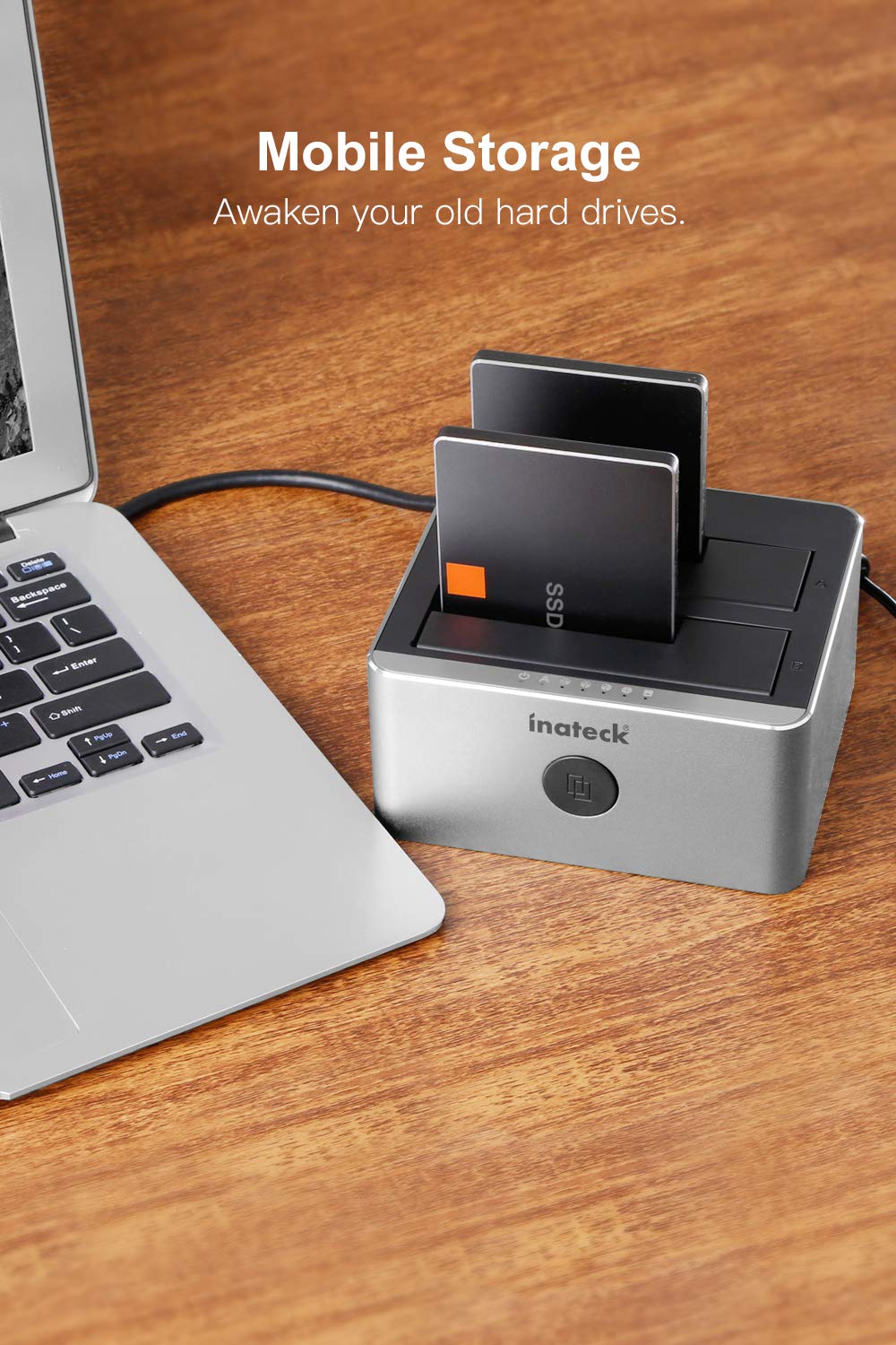 Inateck Aluminum SATA Hard Drive Docking Station, USB 3.0 SATA SSD
