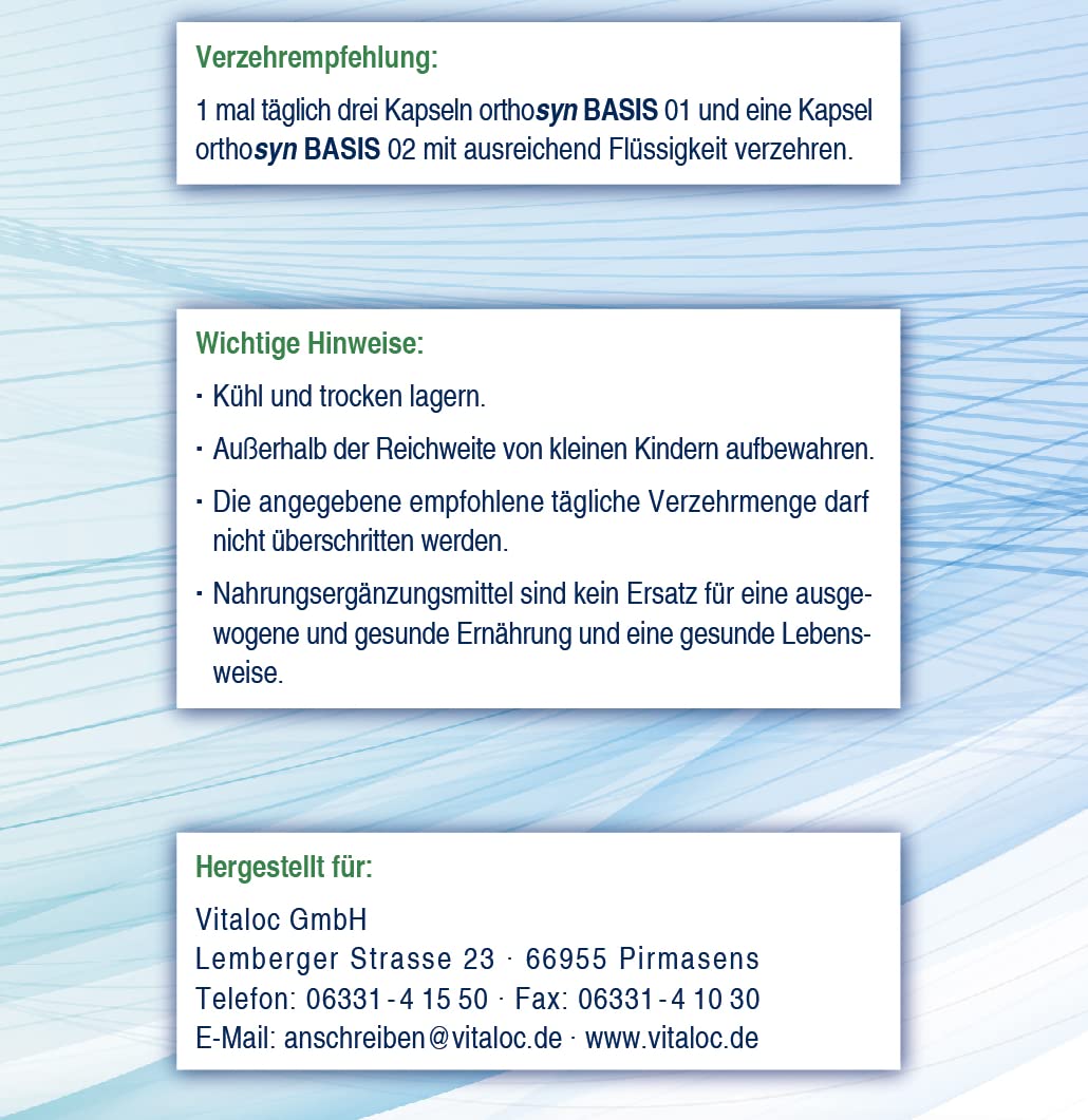 BASIS, 2 Kompomenten,180/60 Kapseln, 60 Tage
