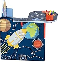 Vista 6 de Delta Children Space Adventures - Escritorio con silla y compartimento de almacenamiento, para artes y manualidades, merienda, educación en casa