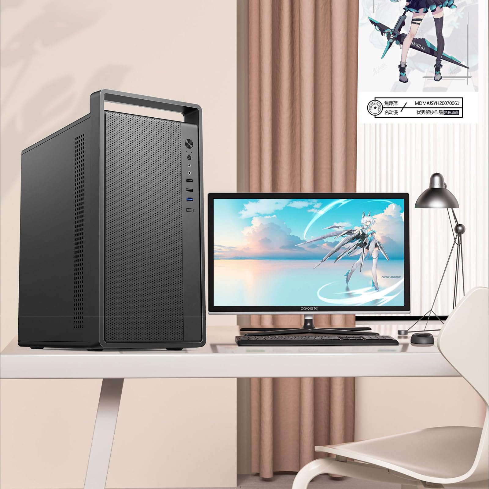 Amazon.com: Micro-ATX PC Case with Handle | 0.7mm Steel Portable