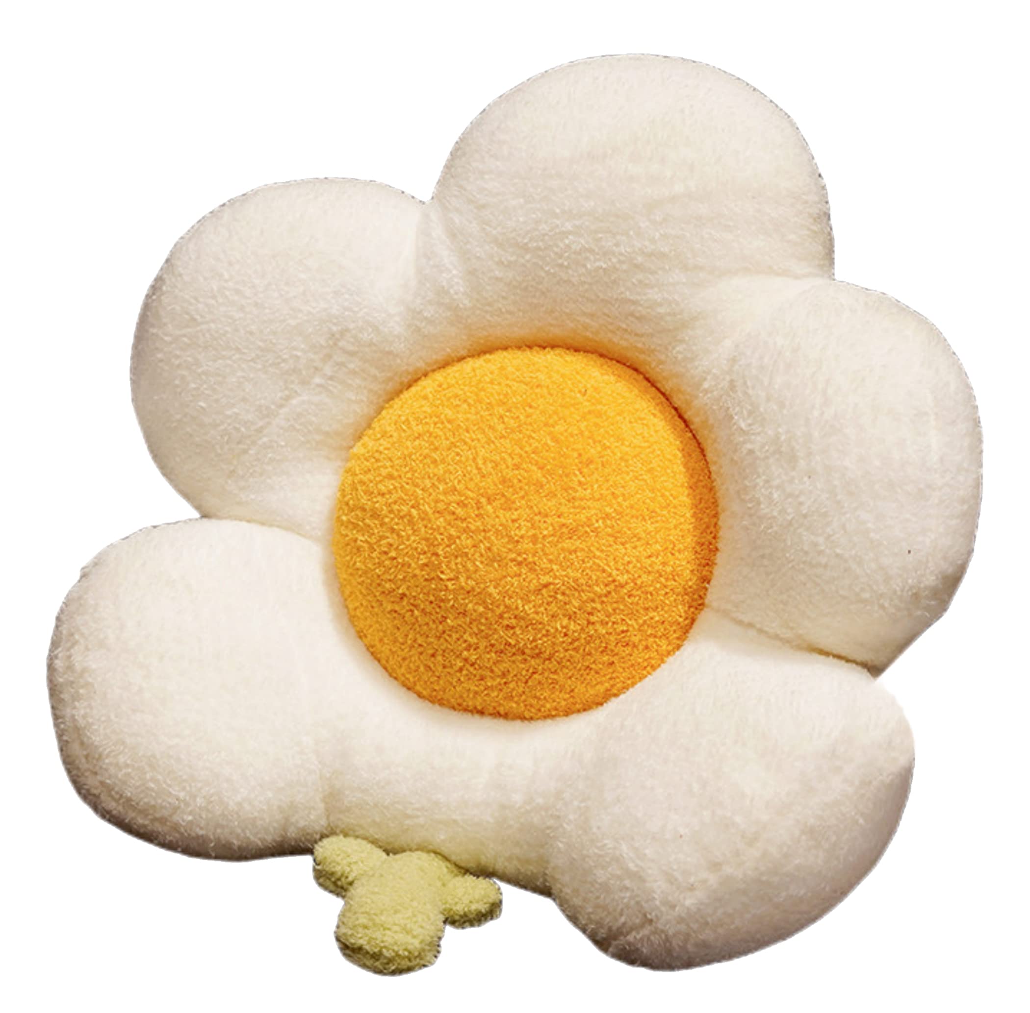 HXIYAN Flower Cushion Office Long Sitting Waist Cushion Sofa Car Cushion Super Cushion Winter Home Decoration (19.6in*17.7in, white)