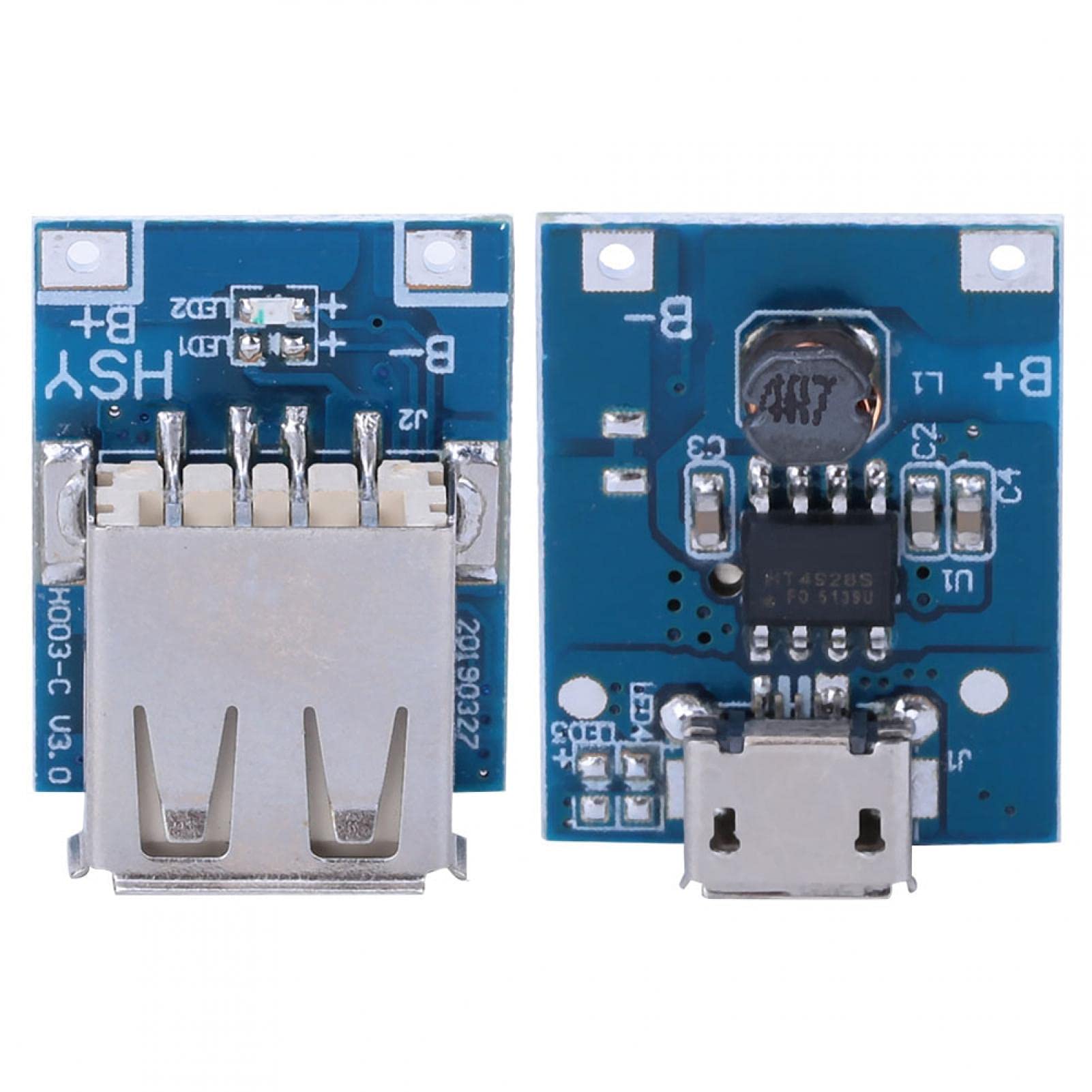 10-Pack 5V 1A Boost Step-Up Power Supply Modules - USB Charge/Discharge Board With Overvoltage & Short Circuit Protection