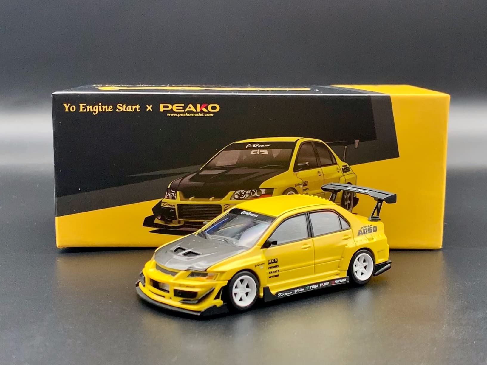Amazon | 1/64 YES PEAKO MITSUBISHI EVO 9 Varis 三菱 バリス 黄色
