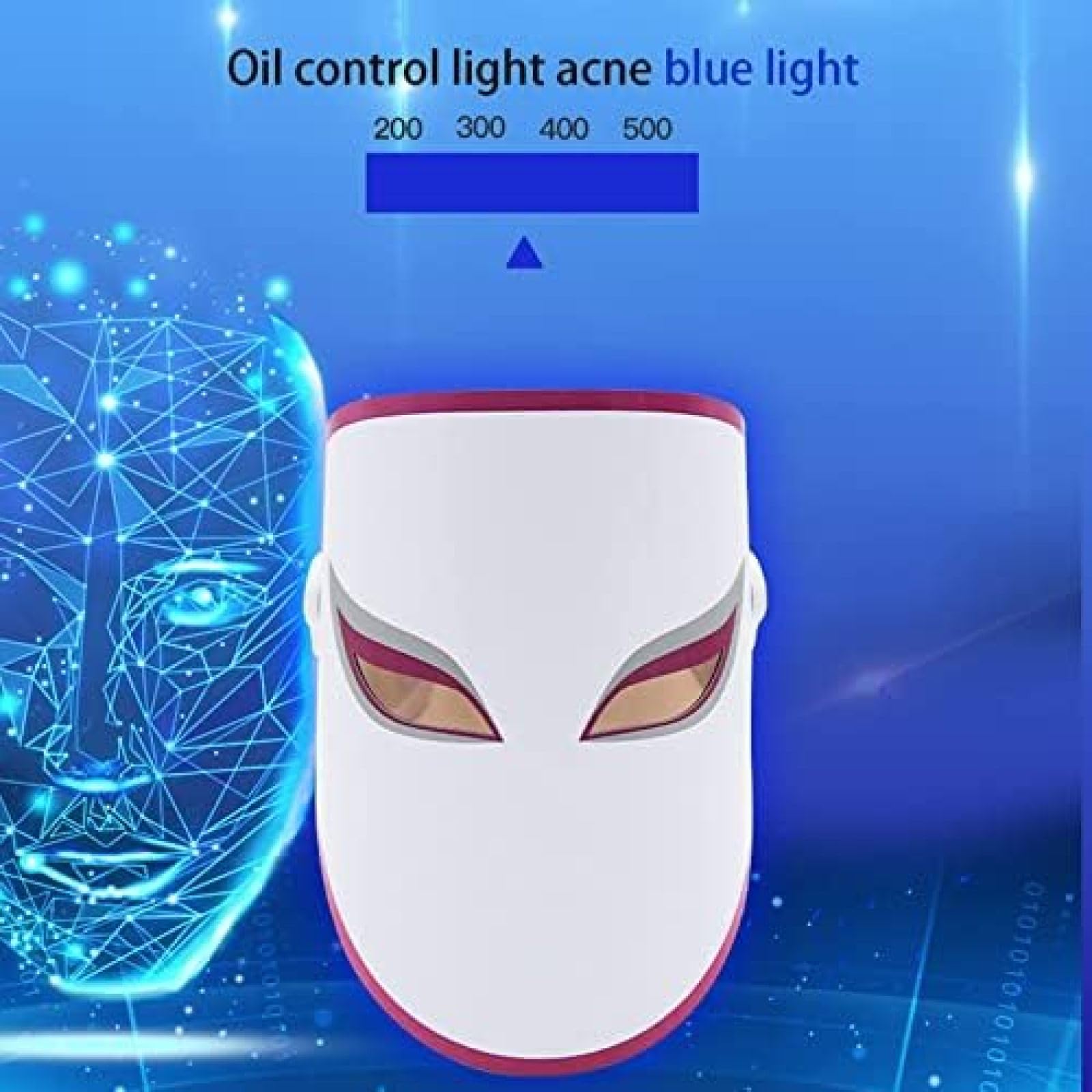 Terapia De Luz Mascarilla Facial LED, Mascarilla De Terapia De Luz, Mascarilla Facial Rejuvenecimiento De La Piel Fotón Mascarilla Facial Tratamiento De Luz Mascarilla Facial para El Cuidado De La