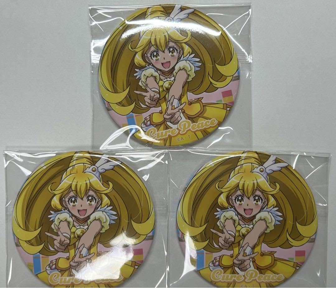 Amazon.co.jp: プリキュア展 キュアピース 缶バッジ 3個 VJULP : おもちゃ