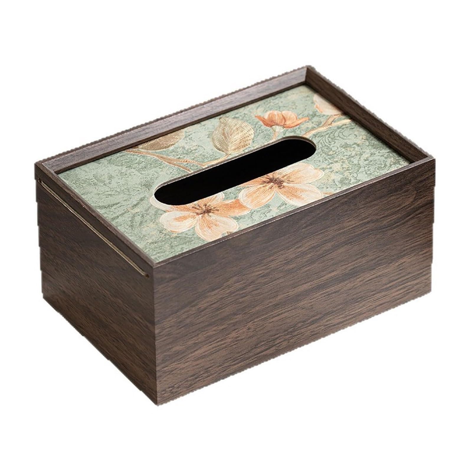 Boîte à mouchoirs en grain de bois pour décoration amusante salle de bain