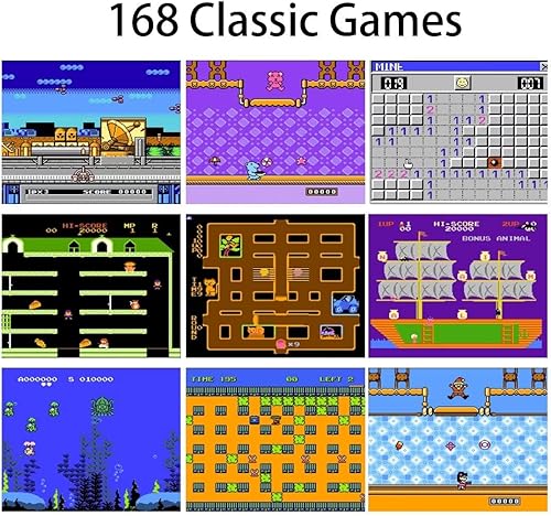 Miniatura 4 de WeLohas Gameboy - Funda para iPhone 13 Mini, funda de mano retro 168 juegos clásicos, pantalla de video a color para iPhone, funda antiarañazos a