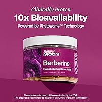 Vista 3 de Suplemento de berberina de primera calidad, composición corporal, 60 cápsulas - con Cissus Quadrangularis y fitosoma de berberina - Apoya