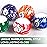 VSSAL Billiard Balls Set Pool Table Balls Deluxe White Marble-Swirl Style 16 Ball Set