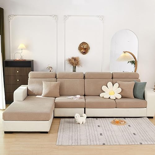 Miniatura 8 de Disayu - Fundas mágicas para sofá 2024, fundas universales para cojines de sofá, fundas lavables, elásticas y ajustables para sofá modular (funda de