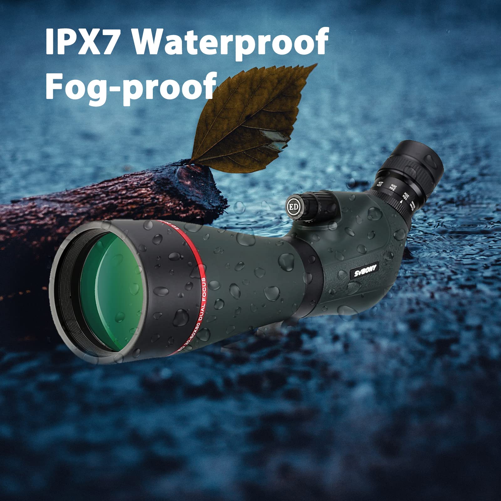 Svbony SV406P 80ED Spektiv mit 2MP WiFi Kamera, Dual Fokus, Austauschbares 1,25 Zoll Astronomie Okular, ED Glas BaK4 Prisma FMC Optik wasserdichte Spektive für Vogelbeobachtung