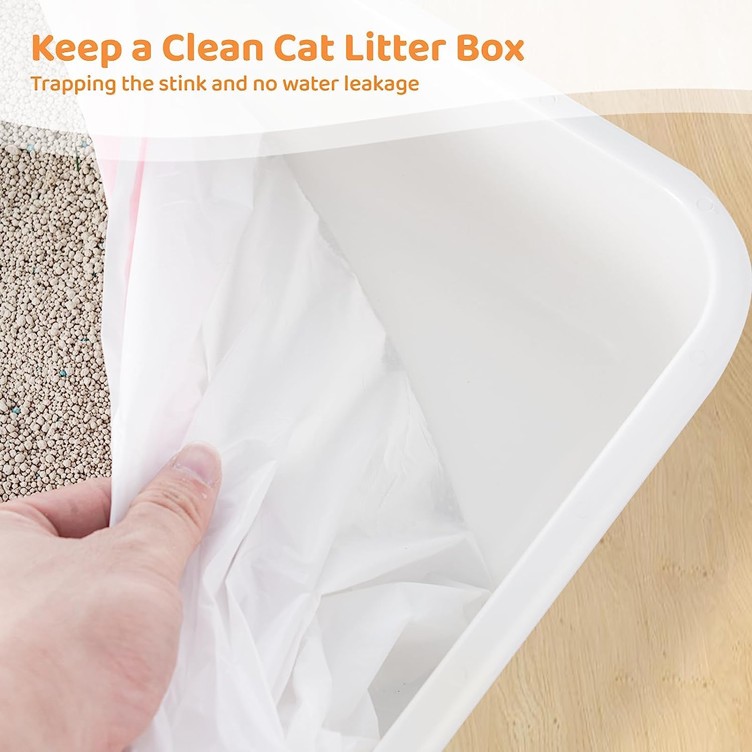 30 Bolsas De Arena Para Gatos De 85 X 39 Cm Con Cordón, Bolsas Extragrandes Y Resistentes Para Bandejas De Arena, Bolsas De Basura Para Mascotas, Caja De Arena Para Gatos, Suministros Para Gatos