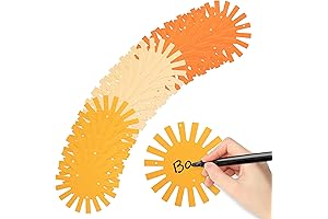 100 Pcs Glitter Sun Cutouts for Groovy Retro Party Decoration