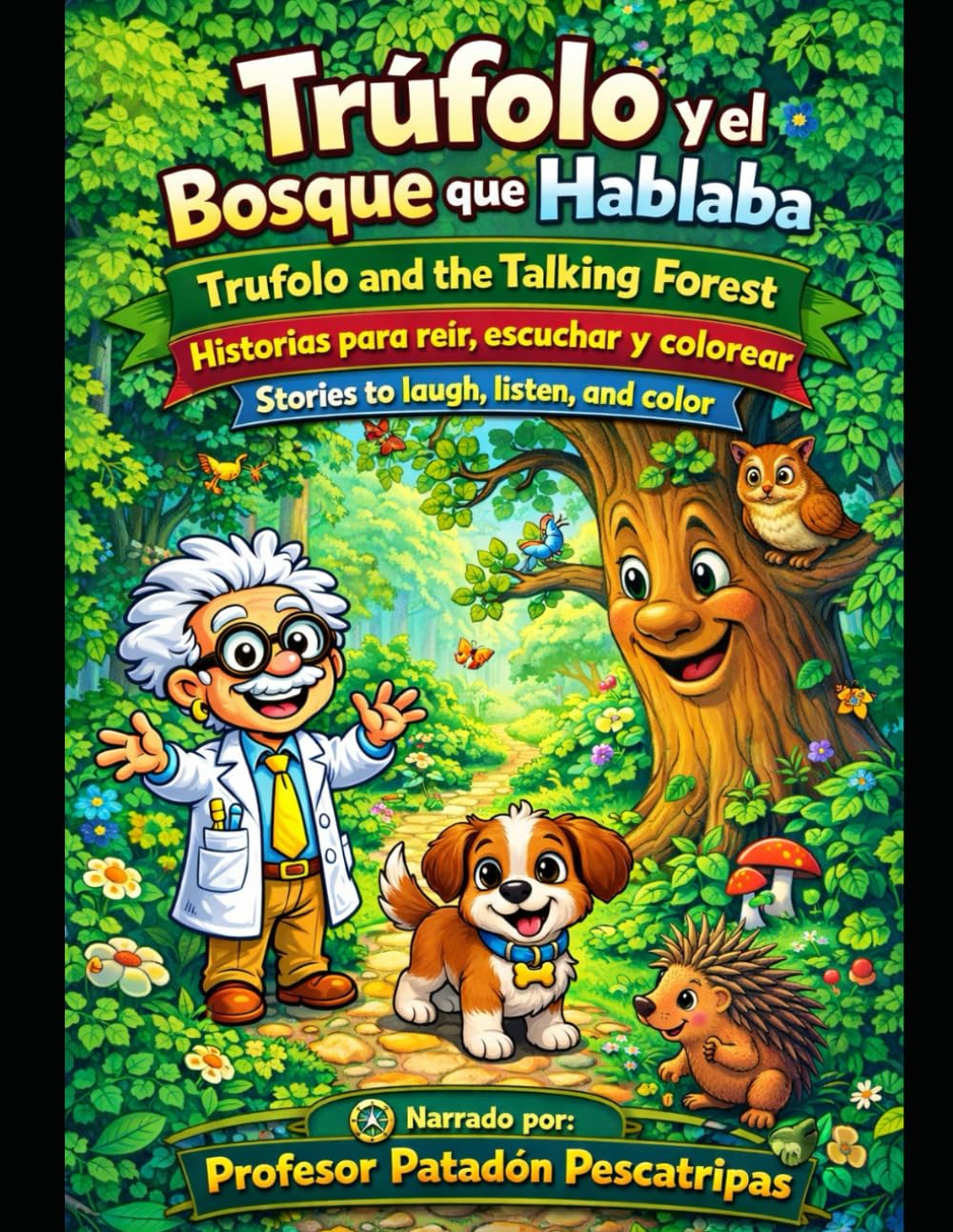 Trúfolo y el Bosque que Hablaba: Historias para reír, escuchar y colorear