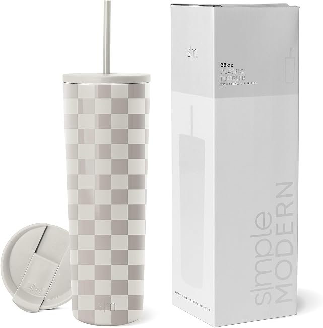 Simple Modern Vaso Termico con Pajita